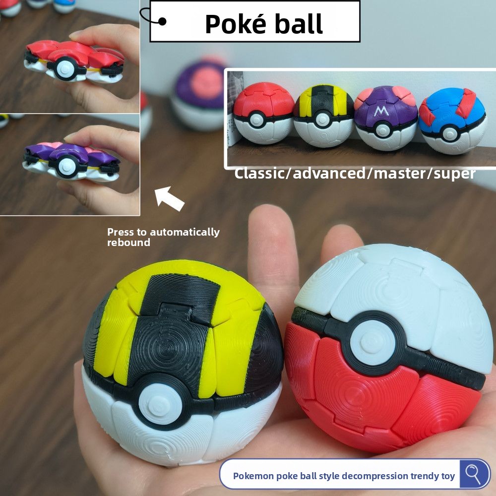 Pokeball Cosplay Prop - Nowa 3D Pokéball Transformowalny Pop Ball