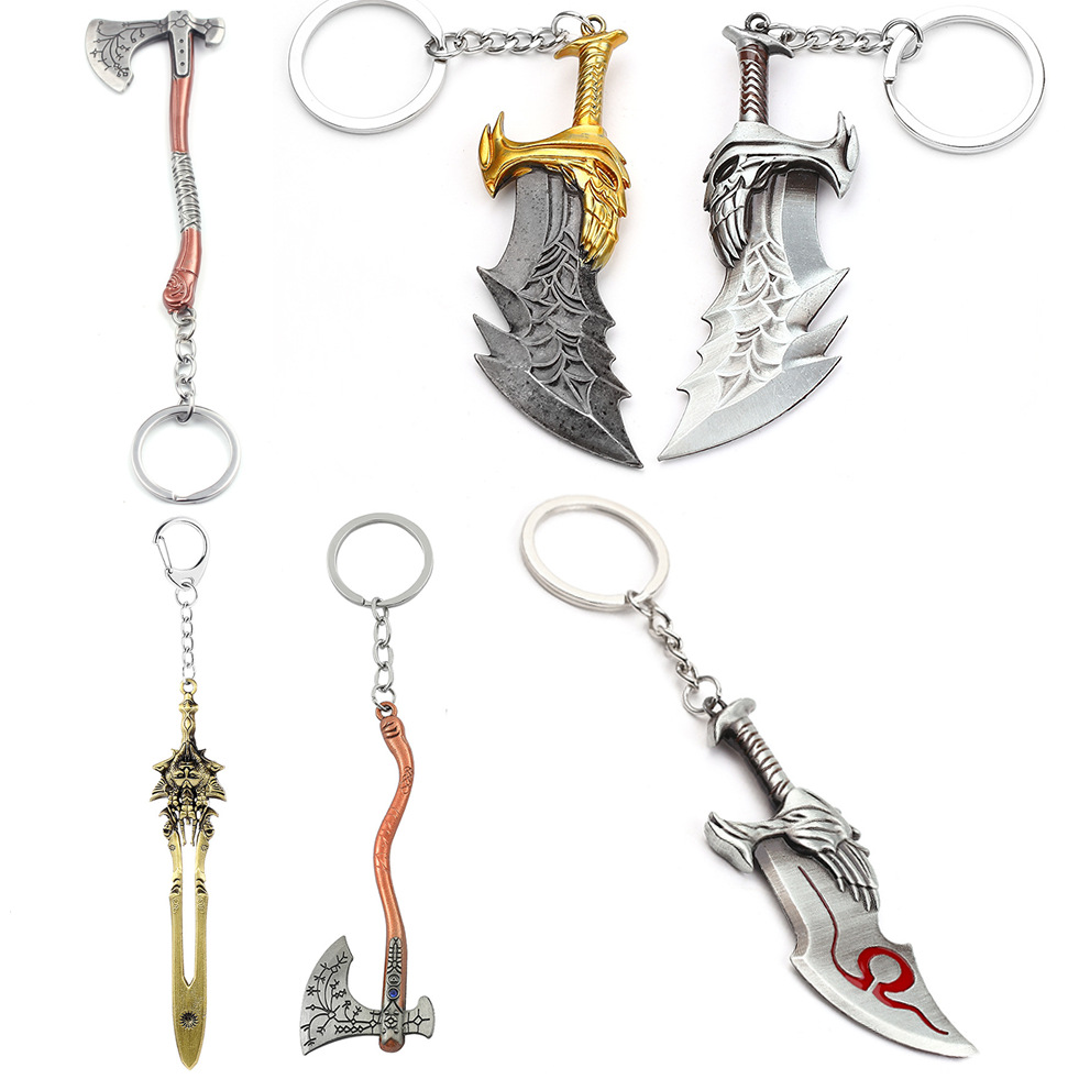 Cosplay Prop Dagger - Brelok do kluczy z mieczem Krata