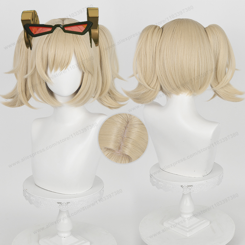 Burnice Cosplay Prop - Peruka Cosplay ZZZ Burnice Whita 28cm