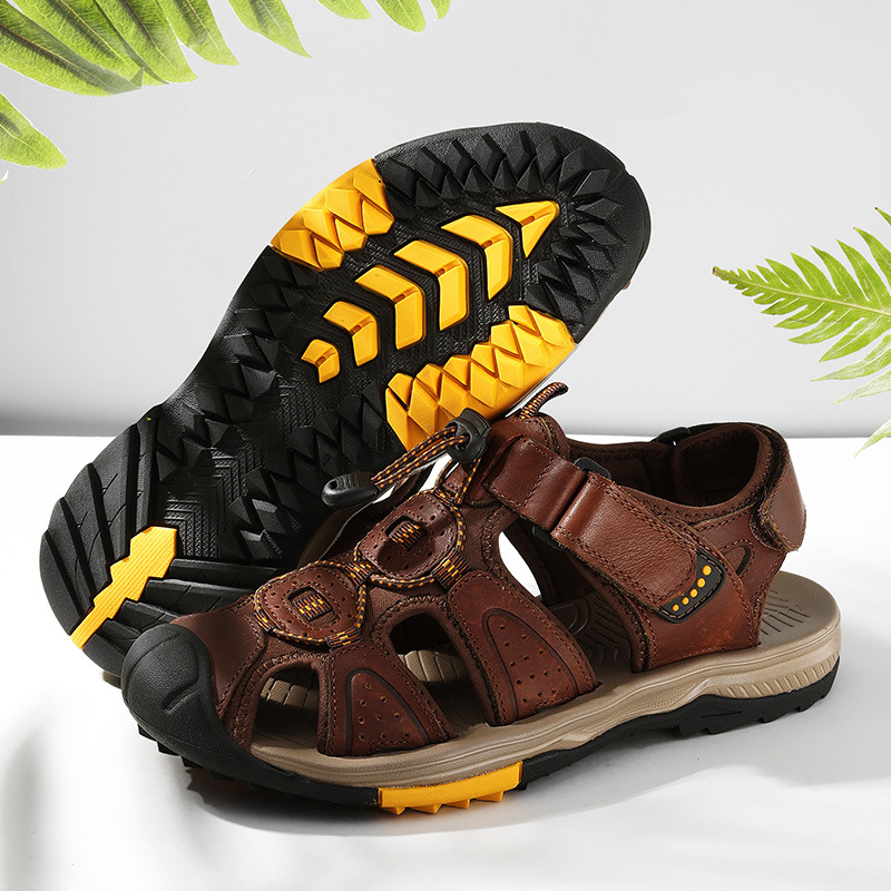 Velcro Hook Loop - Duże Rozmiary Nowe Letnie Męskie Sandały