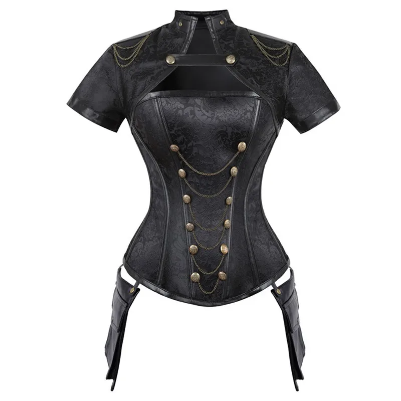 Boning Corset Steel - Średniowieczny gorset damski Steampunk Odzież Spiralna