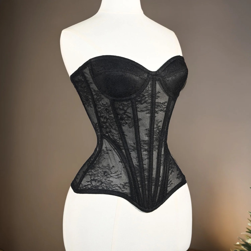 Damski Gorset Siateczkowy Pod  – Boning Corset Steel recenzja i cena
