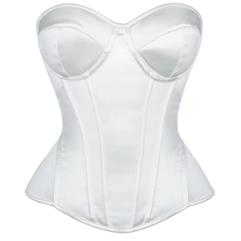 Biały gorset damski typu overb – Boning Corset Steel recenzja i cena