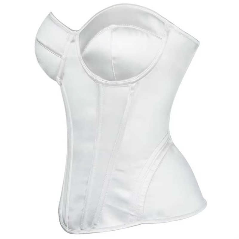 Biały gorset damski typu overb – Boning Corset Steel recenzja i cena