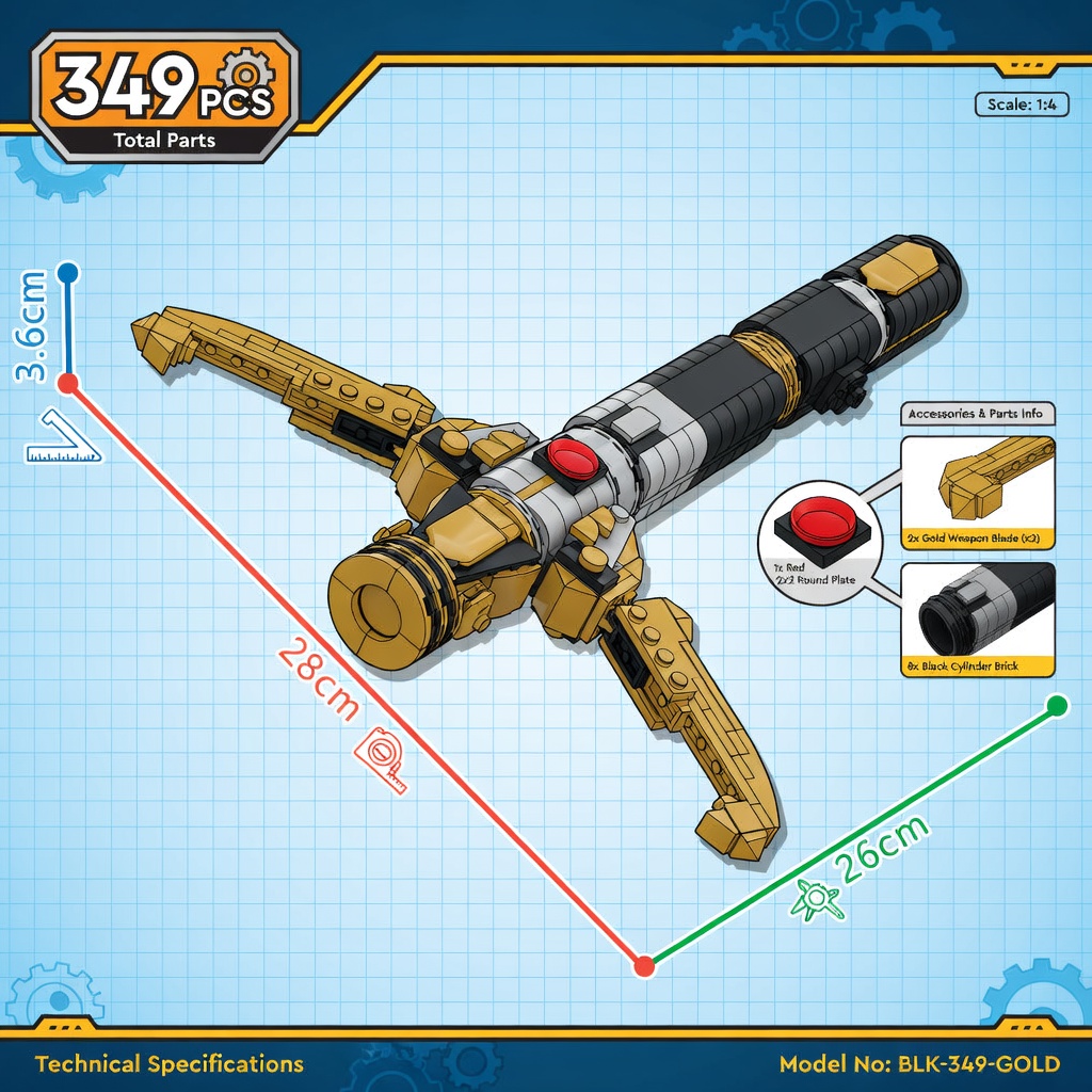 Klocki konstrukcyjne MOC - Mie – Cosplay Prop Building recenzja i cena